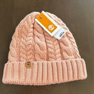 Soft Pink Cable Timberland Thermal Plush Lined Beanie